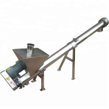 Stainless Steel Inclined Screw Conveyors With feed Hopper